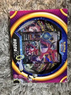 Pokemon TCG: Hoopa V Box New Sealed (2 Fusion Strike, 1 Evolving Skies, 1 Vivid) - Image 1