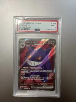 2024 Pokemon SV Temporal Forces TEF EN Gengar ex #193/162 PSA 9 - Image 1