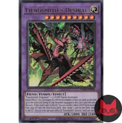 Yugioh Fiendsmith's Desirae RA04-EN056 Ultra Rare 1st Edition NM - Image 1
