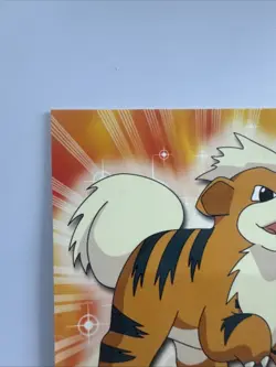 Topps Pokemon TV animation Edition card #58 Growlithe RED Logo - Image 2