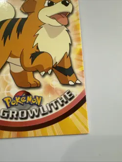 Topps Pokemon TV animation Edition card #58 Growlithe RED Logo - Image 5
