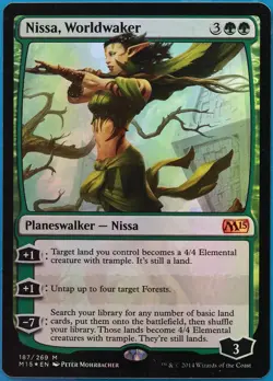 Nissa, Worldwaker FOIL Magic 2015 / M15 PLD Mythic Rare CARD (460499) ABUGames - Image 1
