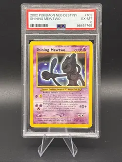 2002 Pokemon Neo Destiny Shining Mewtwo #109 PSA 6 EX-MT Card - Image 1