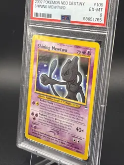 2002 Pokemon Neo Destiny Shining Mewtwo #109 PSA 6 EX-MT Card - Image 2