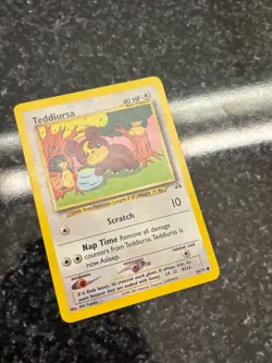Teddiursa 65/75 Neo Discovery Regular Common LP Vintage Pokemon Card 2001 - Image 2