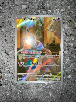 Pokemon TCG Cards Mimikyu SVP075 Illustration Rare Black Star Promo Holo MINT - Image 3