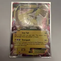 Pokemon Pikachu TCG 2015 EX XY84 Black Star Promo Card - Image 1