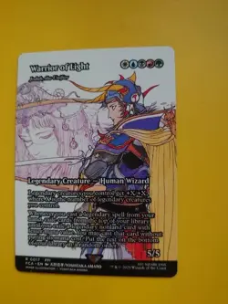 Warrior of Light. FCA R0017 Human Wizard Borderless MTG Card. - Image 2