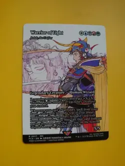 Warrior of Light. FCA R0017 Human Wizard Borderless MTG Card. - Image 3