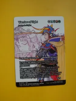 Warrior of Light. FCA R0017 Human Wizard Borderless MTG Card. - Image 4