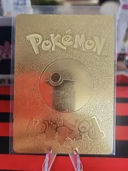 Rainbow Lurcario GX Metal Gold Foil Pokemon Card Fan Art Display Card HP210 - Image 2