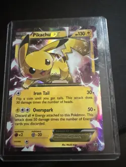 Pokemon TCG Black Star Promo Holo Pikachu EX XY84 Card - Image 1