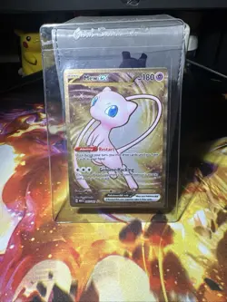 Pokemon TCG Scarlet & Violet 151 Gold Mew UPC Promo Metal Card 205/165 - Image 1