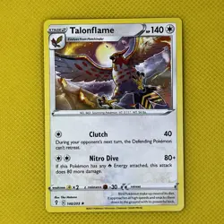 Talonflame 140/203 Rare Evolving Skies 2021 Pokemon Card NM - Image 1