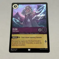 Elsa 41/204 Disney Lorcana The First Chapter Uncommon Cold Foil Card NM - Image 1