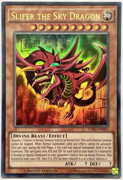 LDK2-ENS01 Slifer the Sky Dragon - Ultra Rare Ltd. Edition Near Mint YuGiOh Card - Image 1