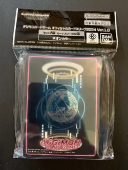Digimon Offical Card Sleeves 2024 - Blue Card Back - Standard Sleeves (60 Pack) - Image 1