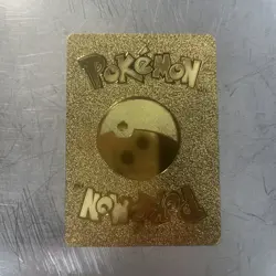 POKEMON M CHARIZARD GX GOLD FOIL TRADING Gold Fan Art Card - Image 2