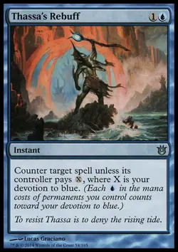 Magic the Gathering MTG Thassa's Rebuff (54) Born of the Gods NM - Image 1