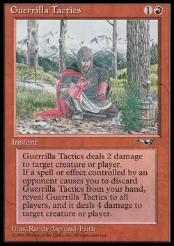 Magic the Gathering MTG Guerrilla Tactics (74a) Alliances NM - Image 1