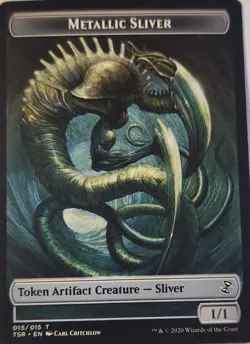 Magic - Metallic Sliver Token - #15 - Time Spiral: Remastered - 2020 WoTC - Image 1