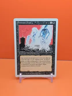 ⚫⚫⚫ 1994 MAGIC The Gathering ANIMATE DEAD REVISED 3RD EDITION PLAYED ⚫⚫⚫2 - Image 1