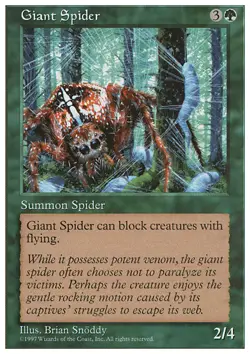Magic the Gathering MTG Giant Spider (300) Fifth Edition LP - Image 1