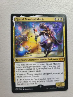 1x MTG Magic the Gathering Grand Marshal Macie 260/689 Unfinity NM Free Shipping - Image 1