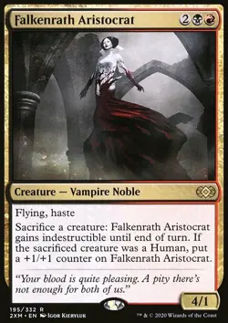 Magic the Gathering MTG Falkenrath Aristocrat (195) Double Masters LP - Image 1