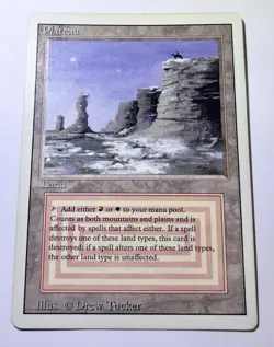 1994 Plateau Revised Edition Magic The Gathering MTG - Image 1
