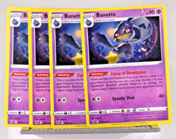 Pokemon TCG Vivid Voltage Banette 068/185 Rare Regular x4 - Image 1