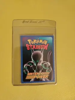 2000 Nintendo Power Pokemon Stadium Mewtwo Insert Card. Extremely Rare Raw Card. - Image 1