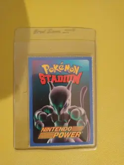 2000 Nintendo Power Pokemon Stadium Mewtwo Insert Card. Extremely Rare Raw Card. - Image 2