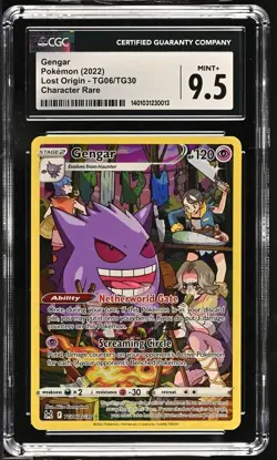 2022 POKEMON LOST ORIGIN GENGAR #TG06 CHARACTER RARE CGC 9.5 MINT+ - Image 1