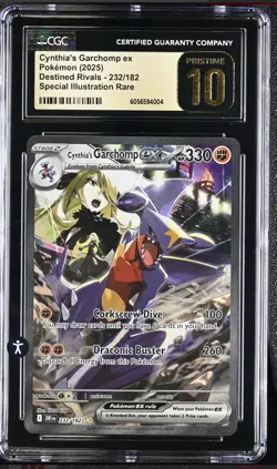 ‼Cynthia's Garchomp ex Pokemon (2025) Destined Rivals - 232~GRADE 10 PRISTINE💨 - Image 1