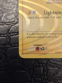 Pokemon Arceus AR6 Arceus Holo TCG Level 100 Reverse Holo - Image 4