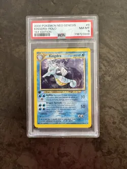 2000 Pokemon Neo Genesis - 1st Edition Kingdra 8/111 - Holo - PSA 8 NM-MT - Image 1