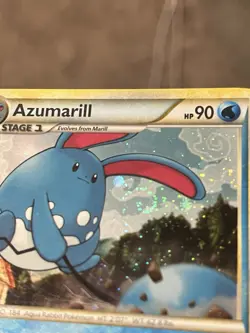 Azumarill 2/123 Pokemon Heart Gold Soul Silver Holo TCG SWIRL - Image 4