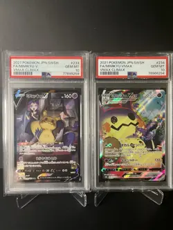 PSA 10 Mimikyu V & VMAX 233/234/184 CSR VMAX Climax JP 2021 Pokemon - Image 1