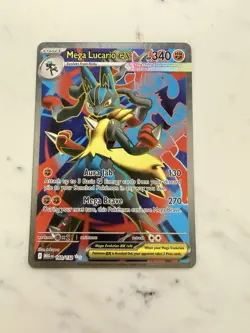 Pokemon TCG Mega Lucario EX 160/132 Ultra Rare Holo NM Mega Evolutions Full Art! - Image 1