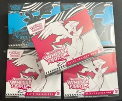 Pokemon Black Bolt and White Flare Elite Trainer Box ETB Lot of 5 SEALED/NEW - Image 1