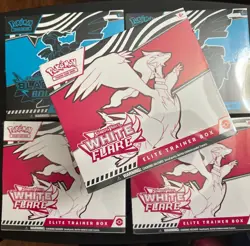 Pokemon Black Bolt and White Flare Elite Trainer Box ETB Lot of 5 SEALED/NEW - Image 2