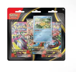 Lot of 4 - Pokemon TCG Mega Evolution 3 Pack Blister [Psyduck] ME01 (PRE-SALE) - Image 1