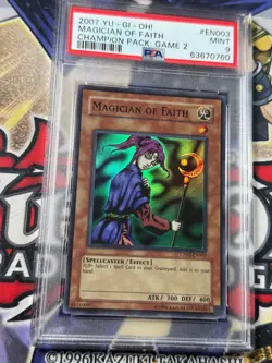 Yugioh PSA 9 Magician of Faith CP02-EN001 Super Rare - Image 3
