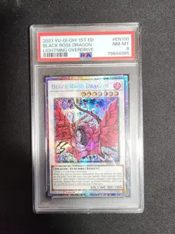 YUGIOH Black Rose Dragon LIOV-EN100 Starlight Rare PSA 8 - Image 3