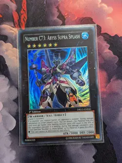 NUMBER C73: ABYSS SUPRA SPLASH (DRLG-EN041) - YuGiOh Super Rare 1st Ed - Image 1