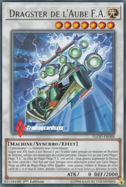 ♦Yu-Gi-Oh!♦ Dragster de l'Aube F.A. (Dawn - Synchro) : FLOD-FR088 -VF/Rare - Image 1