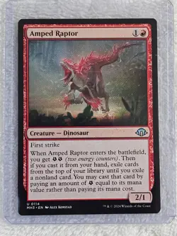 MTG Amped Raptor - Modern Horizons 3 Magic Gathering Card #114 U NM - Image 5