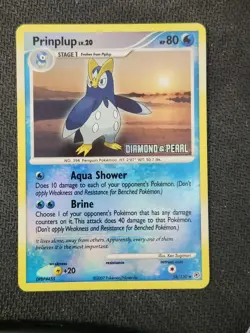 PRINPLUP - 58/130 - STAMPED - BURGER KING PROMO - POKEMON CARD - Image 1