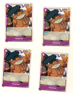 Set Of 4 Tilestone OP03-064 C Pillars Of Strength One Piece Trading Card - Image 1